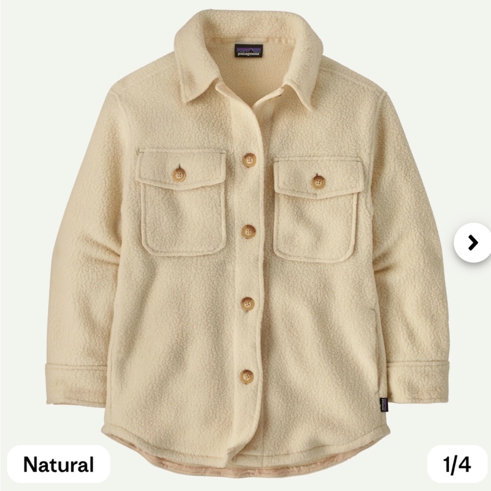 Cream Sherpa Button-Up Shacket